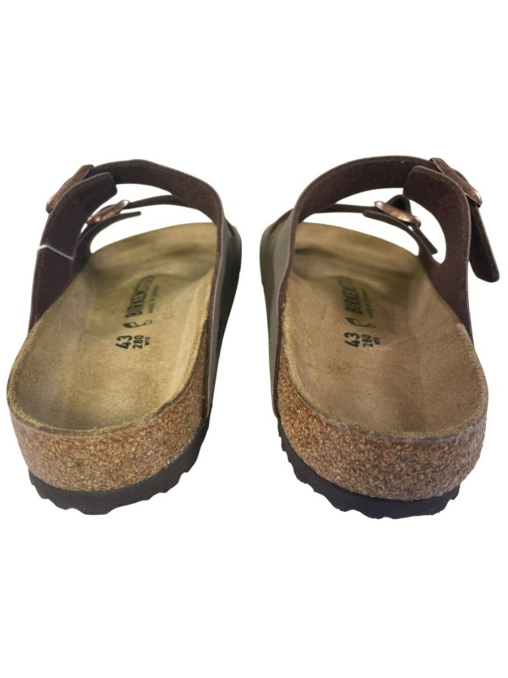 Birkenstock Arizona BS Mocca Mens Regular Fit Leather Sandals Men's Size 10 NEW - Picture 7 of 11